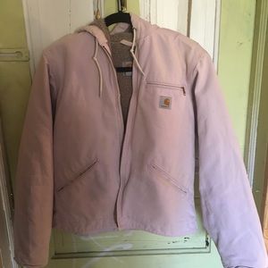 Womens Lavender Sherpa Sandstone Carhartt Jacket S